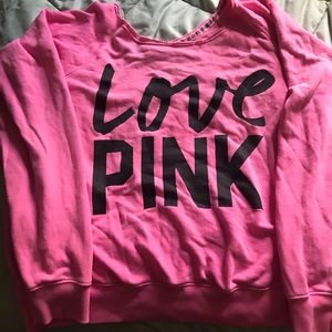 Neon pink sweatshirt